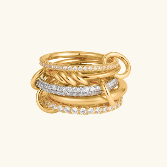 [Royal&Vicky]Blaise Stacked Diamond Ring