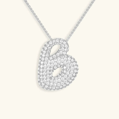 [Royal&Vicky]バブルイニシャルダイヤモンドネックレス