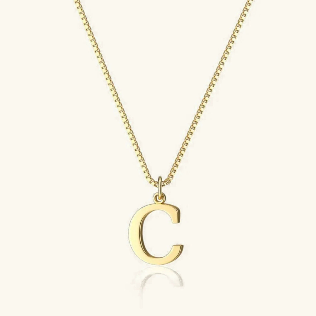 [Royal&Vicky]Therese Letter Initial Gold Necklace