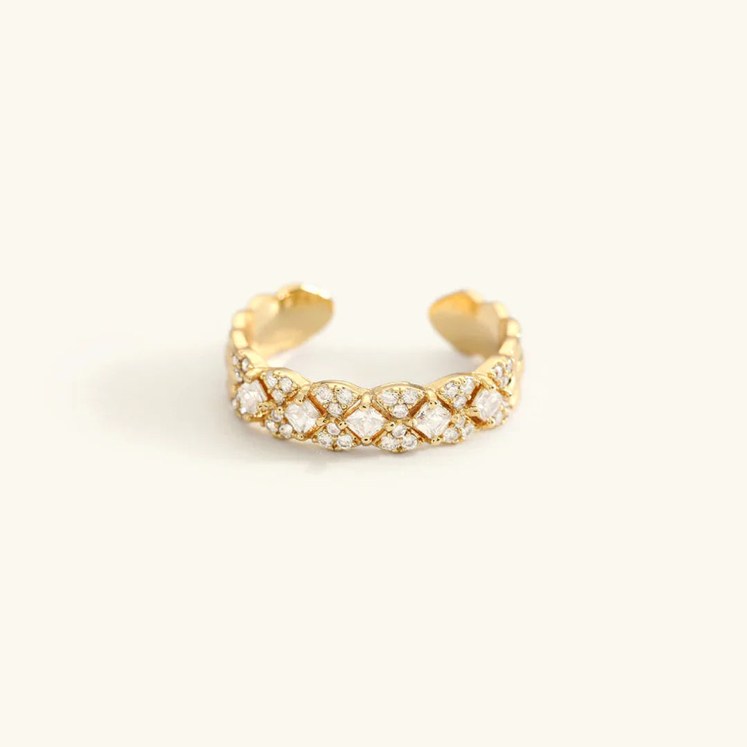 [Royal&Vicky]Camille Gold Patterned Ring