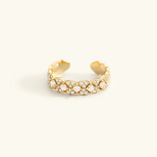 [Royal&Vicky]Camille Gold Patterned Ring