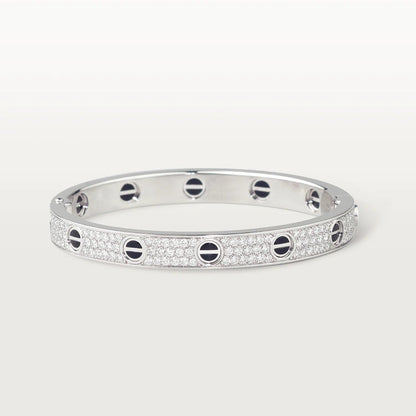 [ROYAL]LOVE BRACELET 6.1MM DIAMOND-PAVED CERAMIC