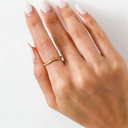 [Royal&Vicky]Dianne Gold Stacker Ring