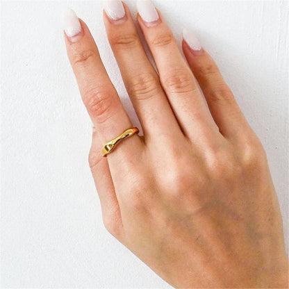 [Royal&Vicky]Dianne Gold Stacker Ring