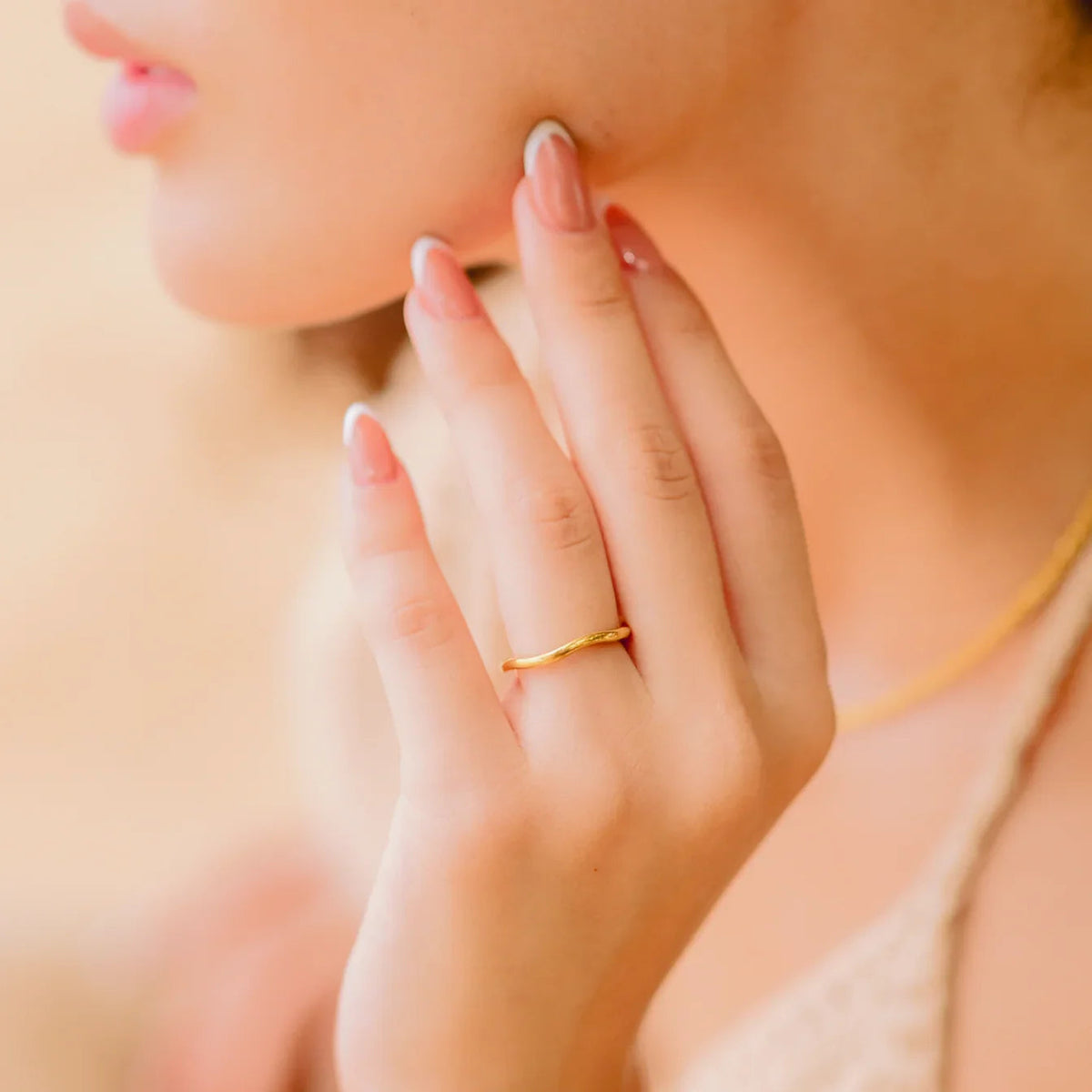 [Royal&Vicky]Dianne Gold Stacker Ring