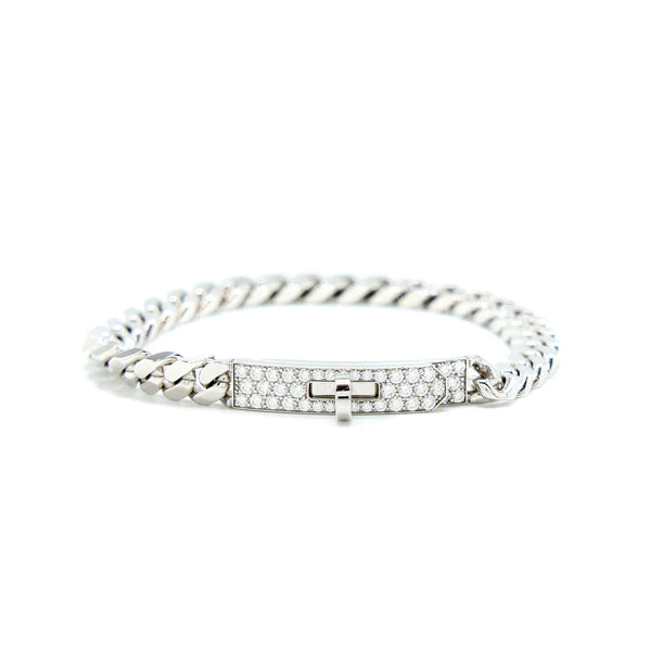 [ROYAL]KELLY CHAIN SILVER DIAMOND BRACELET