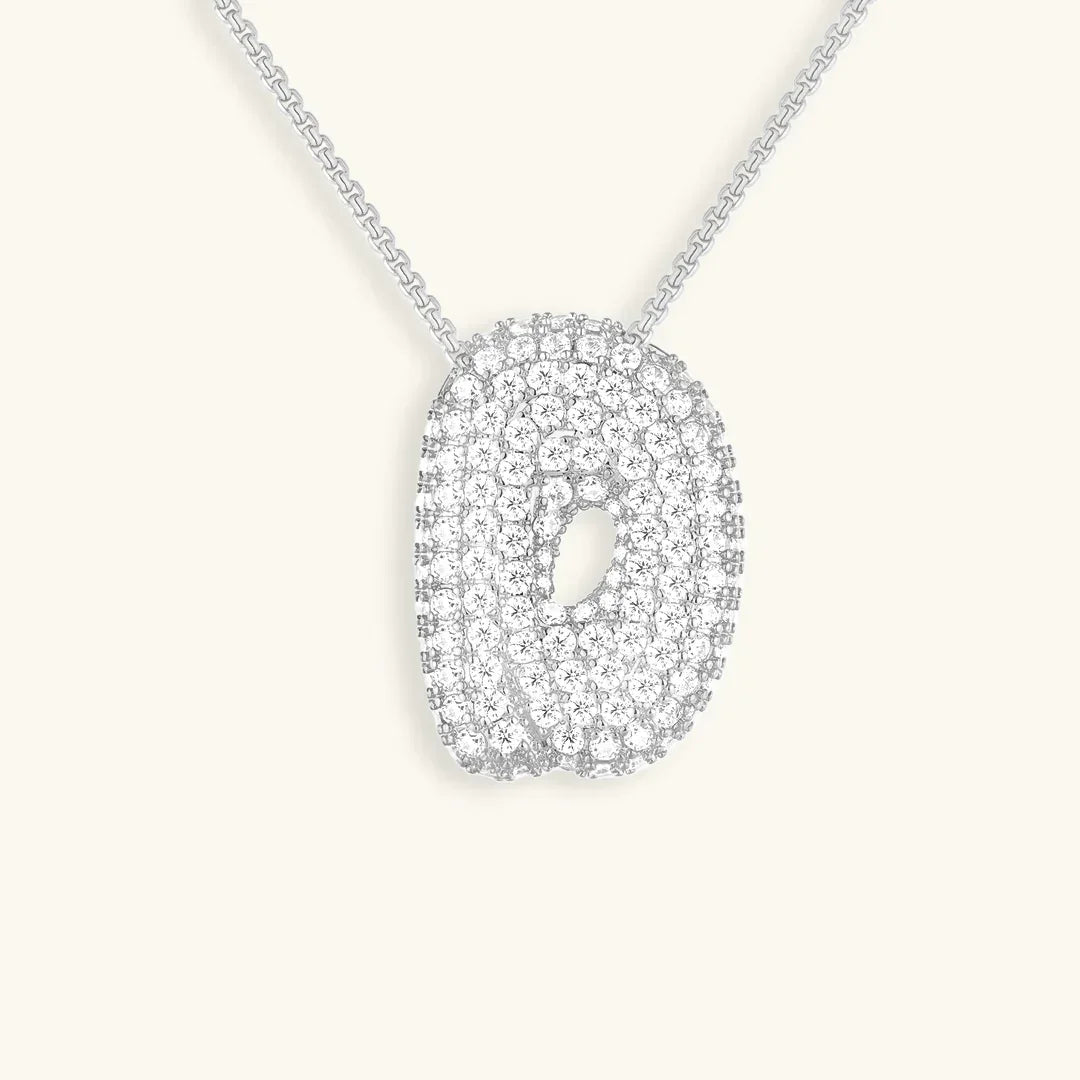[Royal&Vicky]バブルイニシャルダイヤモンドネックレス