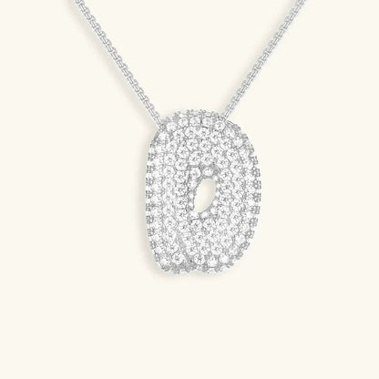 [Royal&Vicky]バブルイニシャルダイヤモンドネックレス