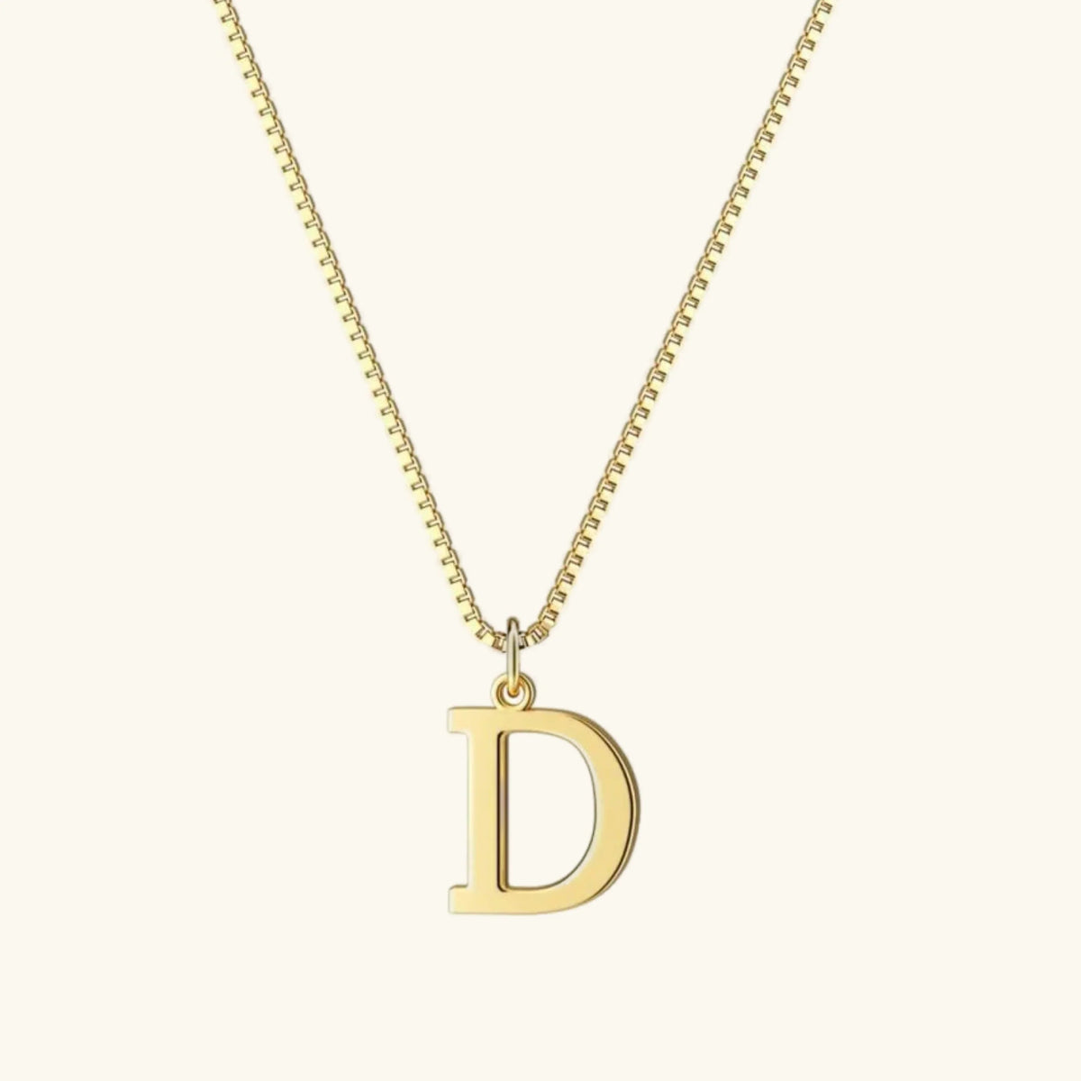 [Royal&Vicky]Therese Letter Initial Gold Necklace