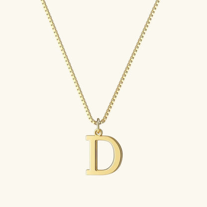 [Royal&Vicky]Therese Letter Initial Gold Necklace