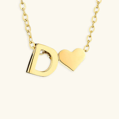 [Royal&Vicky]Ria Initial Letter Gold Necklace