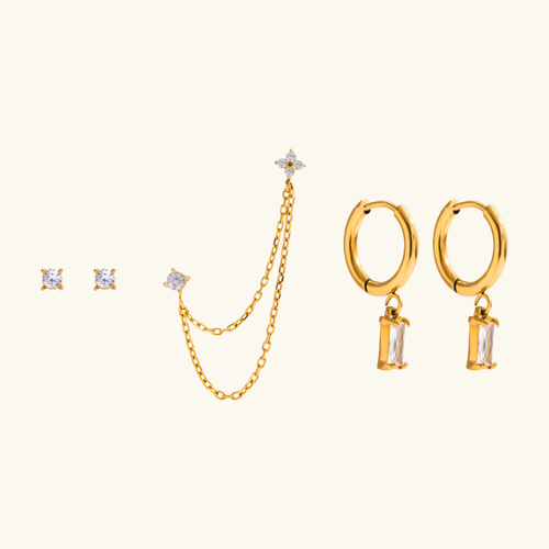 [Royal&Vicky]Dina Essential Diamond Earrings Bundle