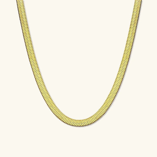 [Royal&Vicky] Gold-Fischgrät-Halskette Elysian
