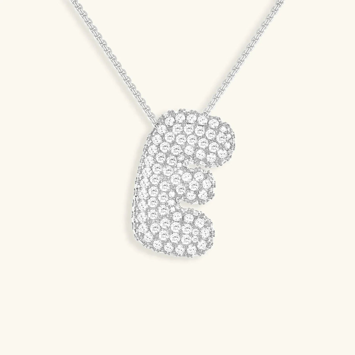 [Royal&Vicky]バブルイニシャルダイヤモンドネックレス