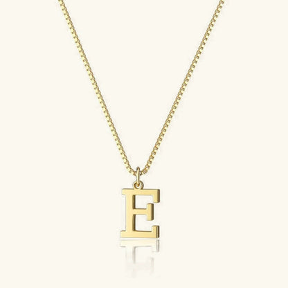 [Royal&Vicky]Therese Letter Initial Gold Necklace