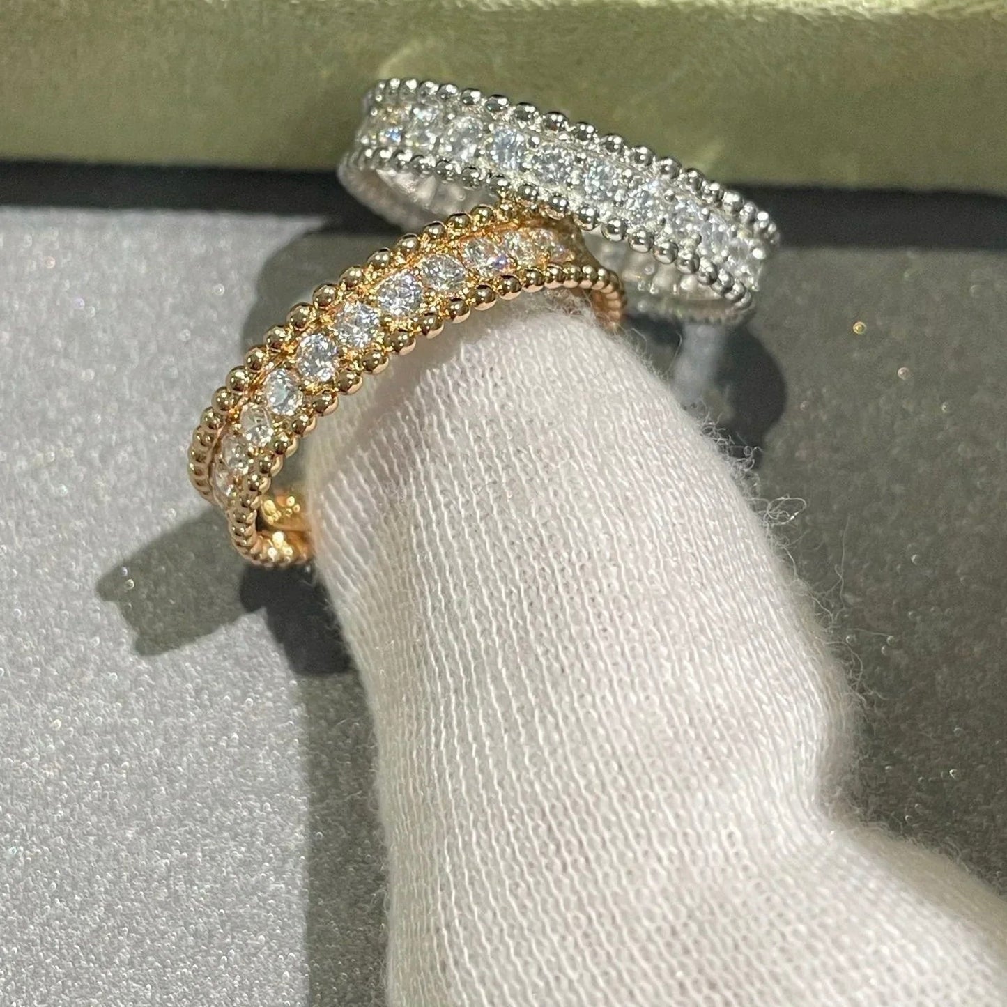 [ROYAL]PERLEE DIAMOND ROSE GOLD RING