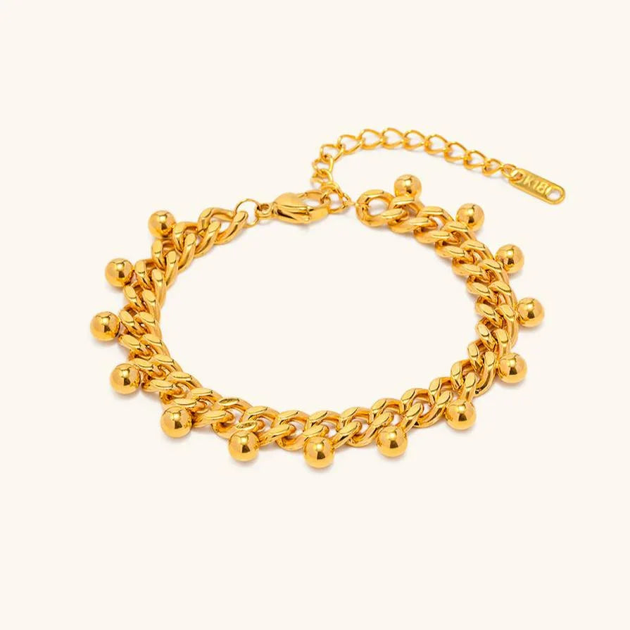 [Royal&Vicky]フェリシティ ゴールドチェーンブレスレット