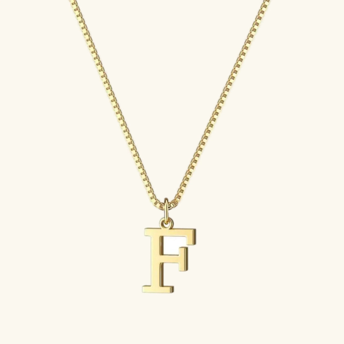 [Royal&Vicky]Therese Letter Initial Gold Necklace