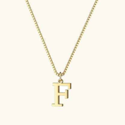 [Royal&Vicky]Therese Letter Initial Gold Necklace