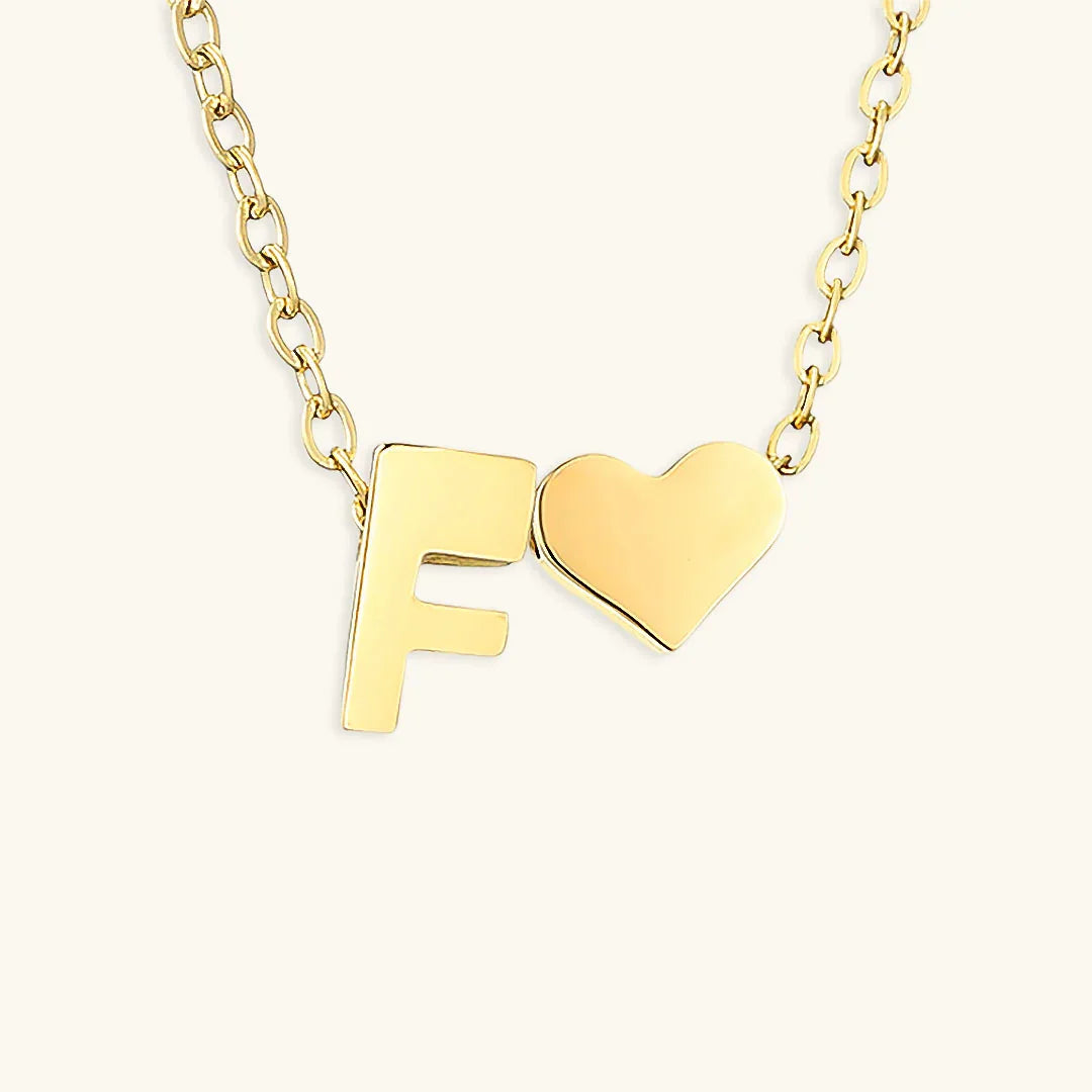 [Royal&Vicky]Ria Initial Letter Gold Necklace