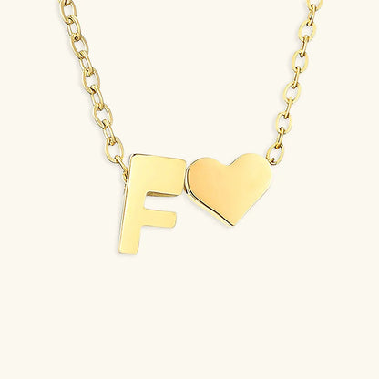 [Royal&Vicky]Ria Initial Letter Gold Necklace