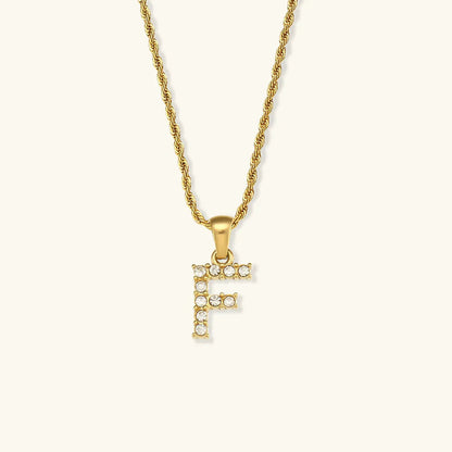 [Royal&Vicky]Maeve Buchstaben Initial Diamant Halskette