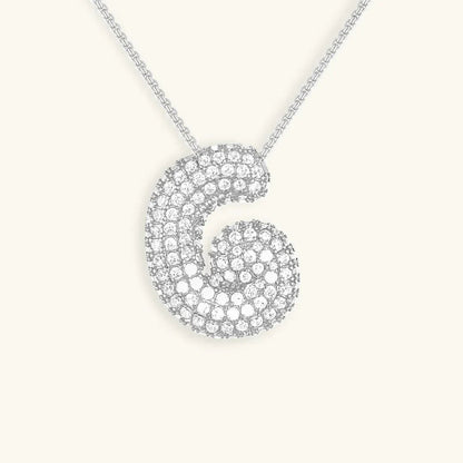 [Royal&Vicky]バブルイニシャルダイヤモンドネックレス