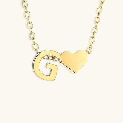 [Royal&Vicky]Ria Initial Letter Gold Necklace