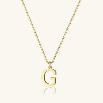 [Royal&Vicky]Therese Letter Initial Gold Necklace