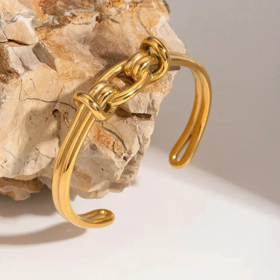 [Royal&Vicky]Luce Gold Knot Armreif
