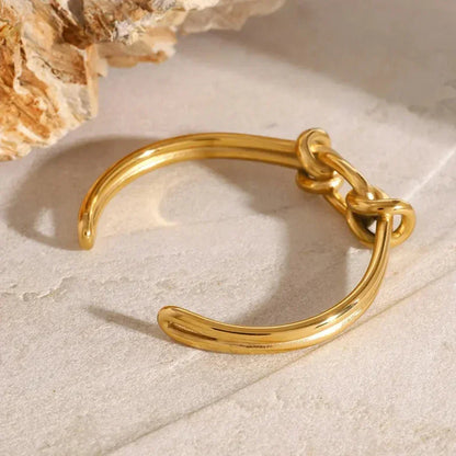 [Royal&Vicky]Luce Gold Knot Armreif