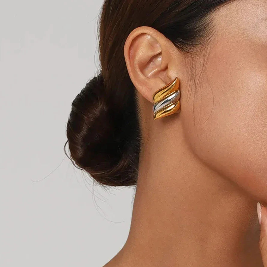 [Royal&Vicky]Vera Gold Earrings