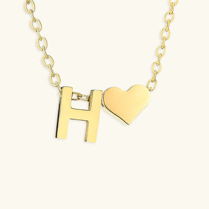 [Royal&Vicky]Ria Initial Letter Gold Necklace