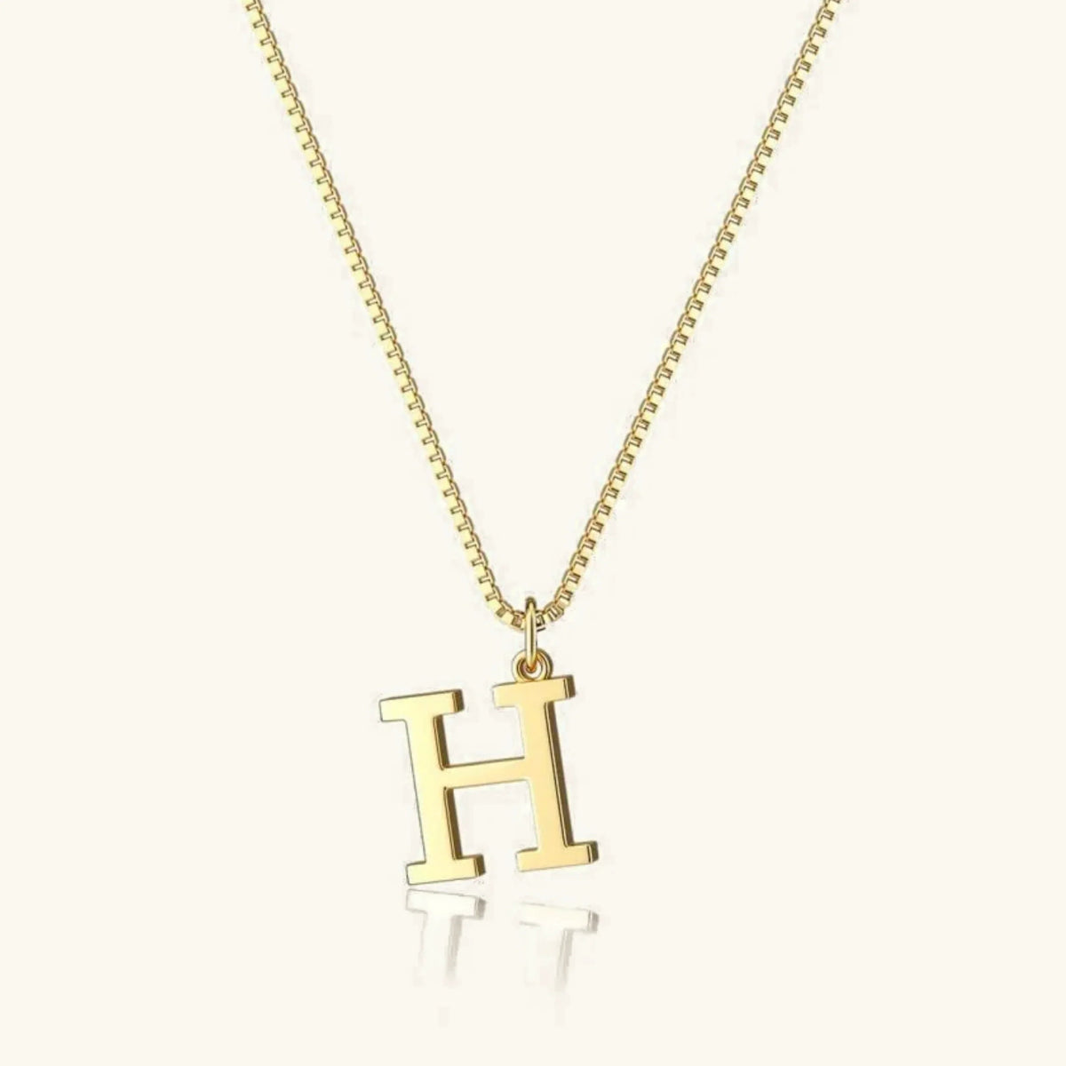 [Royal&Vicky]Therese Letter Initial Gold Necklace