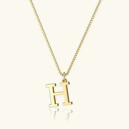 [Royal&Vicky]Therese Letter Initial Gold Necklace
