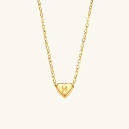 [Royal&Vicky]Herz-Initialen-Goldhalskette