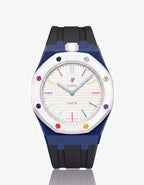 Silicone Strap & Case  Royal Pop Huit Blanc(Customize  Colors)