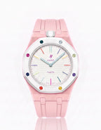 Silicone Strap & Case  Royal Pop Huit Blanc(Customize  Colors)