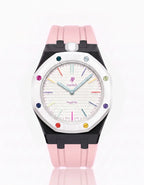 Silicone Strap & Case  Royal Pop Huit Blanc(Customize  Colors)