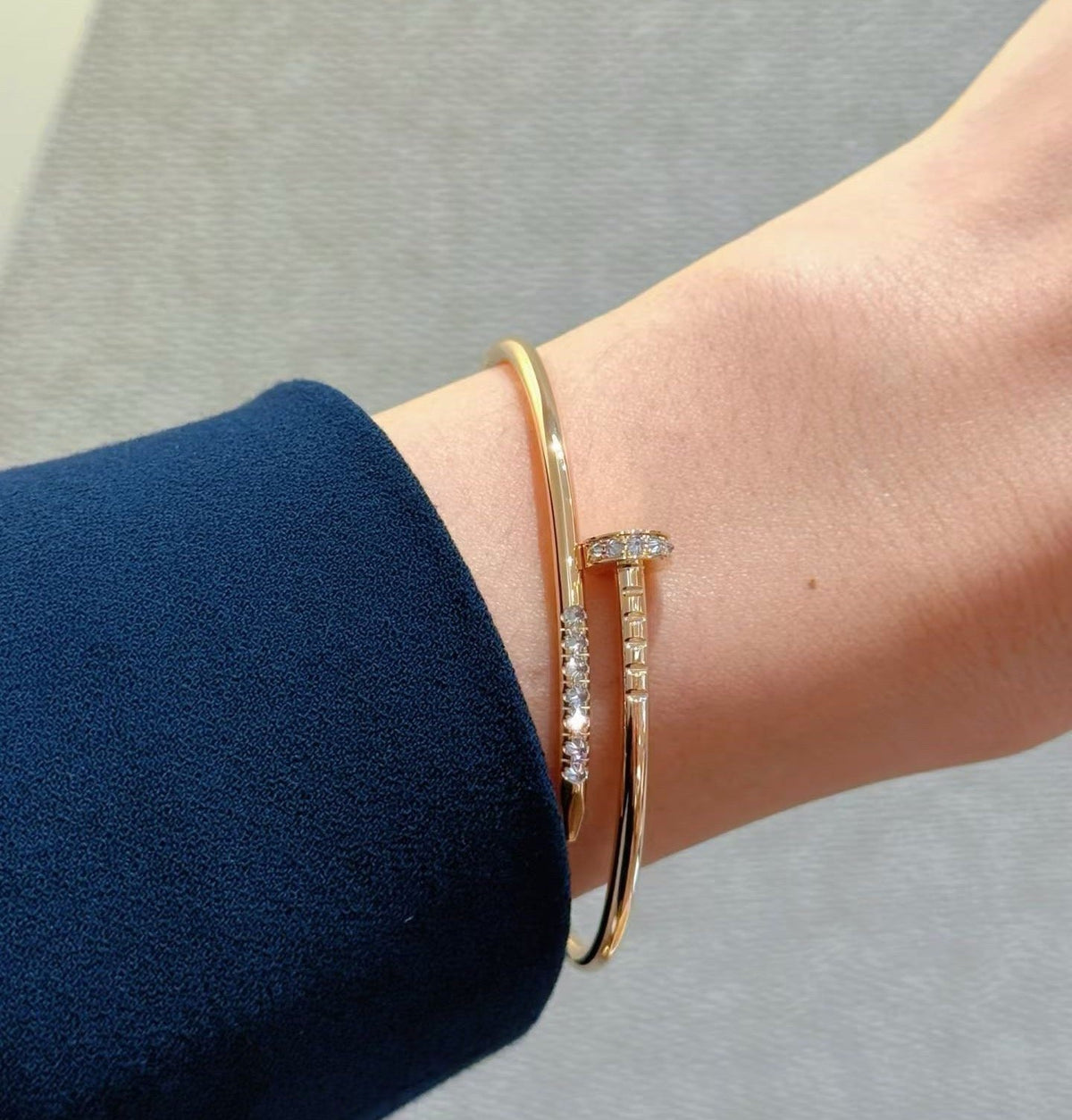 [Royal&Vicky]JUSTE BRACELET 2.5MM DIAMONDS NEW