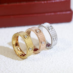 [Royal&Vicky]LOVE 6.5MM UNLIMITED RING, 6 DIAMONDS