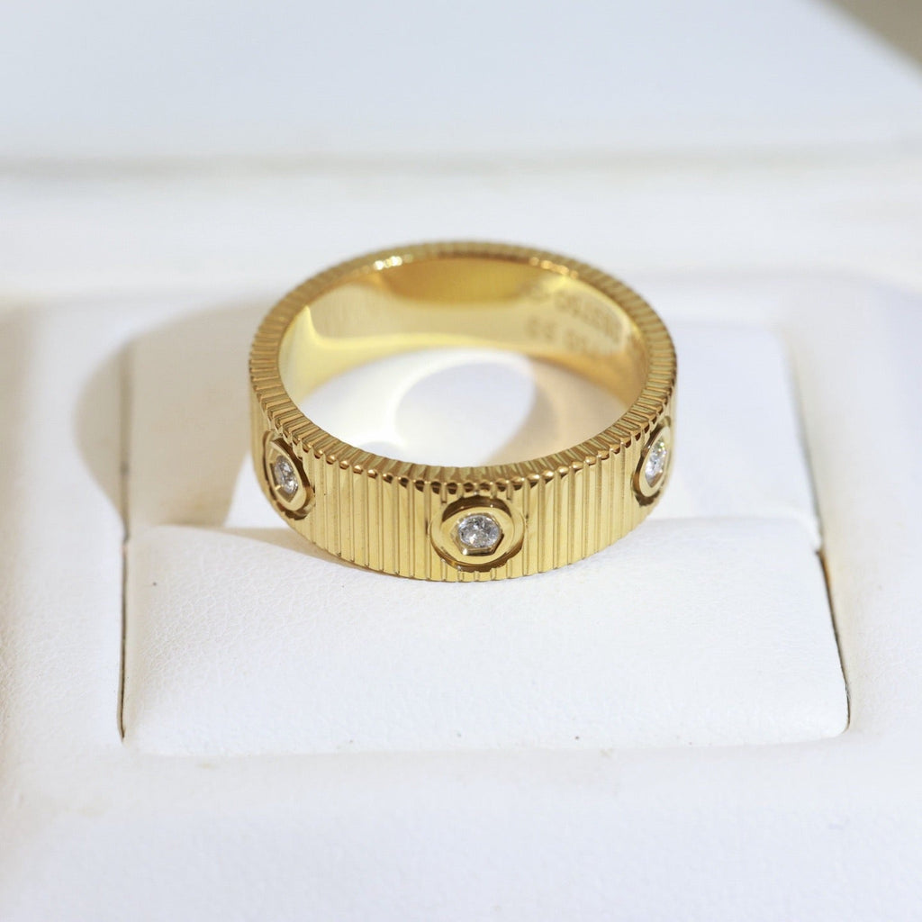 [Royal&Vicky]LOVE 6.5MM UNLIMITED RING, 6 DIAMONDS
