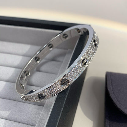 [ROYAL]LOVE BRACELET 6.1MM DIAMOND-PAVED CERAMIC