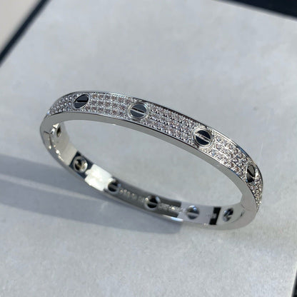 [LUXE]LOVE ARMBAND 6,1MM DIAMANTBESATZ KERAMIK 