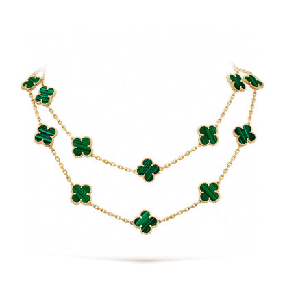 [ROYAL]CLOVER 20 MOTIFS MALACHITE GOLD