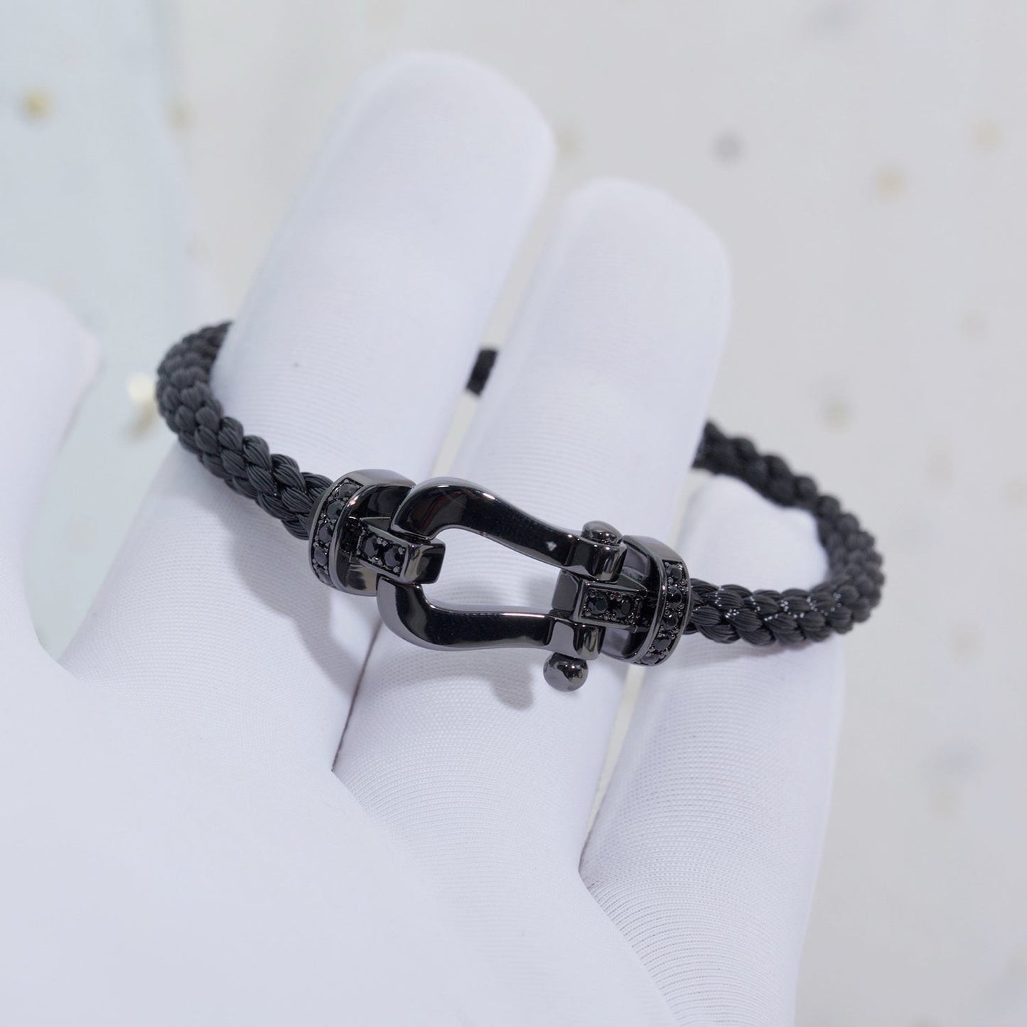 [ROYAL]FORCE LARGE SERIES HORSESHOE BLACK SAMURAI BRACELET