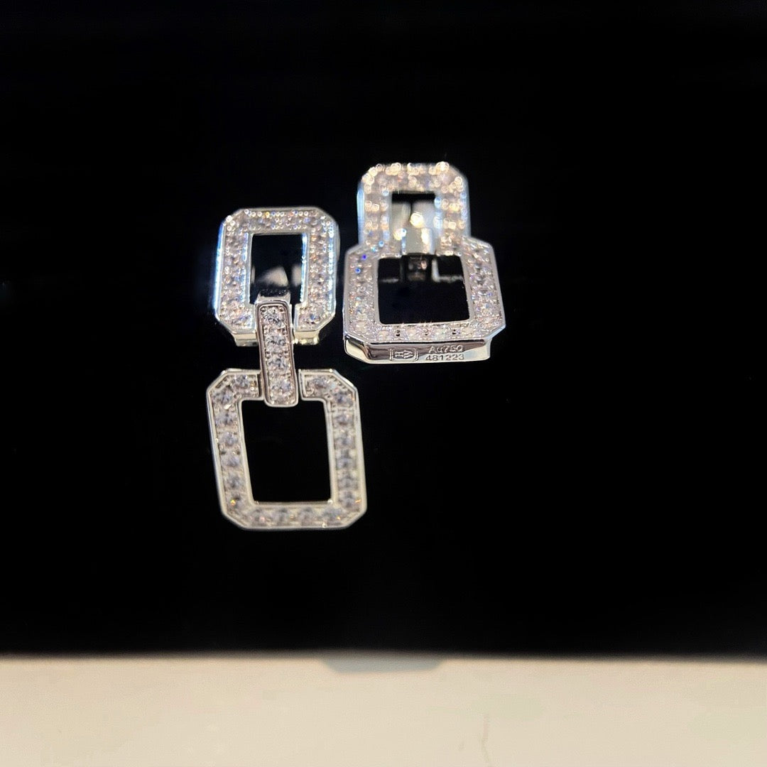 [ROYAL]LINKS MEDIUM EARRINGS DIAMOND