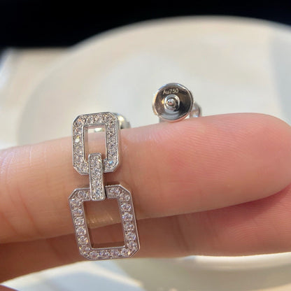 [ROYAL]LINKS MEDIUM EARRINGS DIAMOND