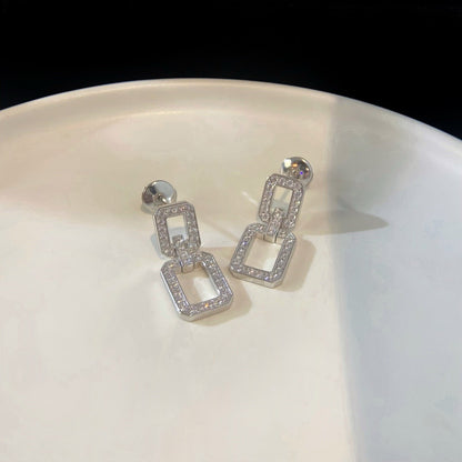 [ROYAL]LINKS MEDIUM EARRINGS DIAMOND