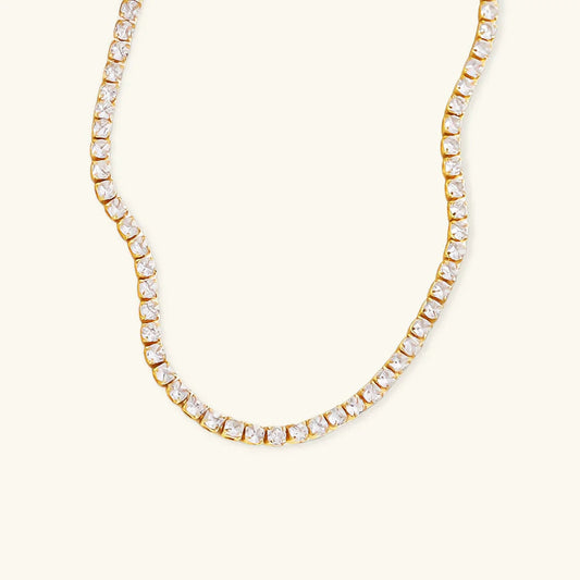 [Royal&Vicky]Isolde Diamant-Tennishalskette